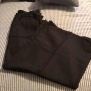 Linen wide leg capri.